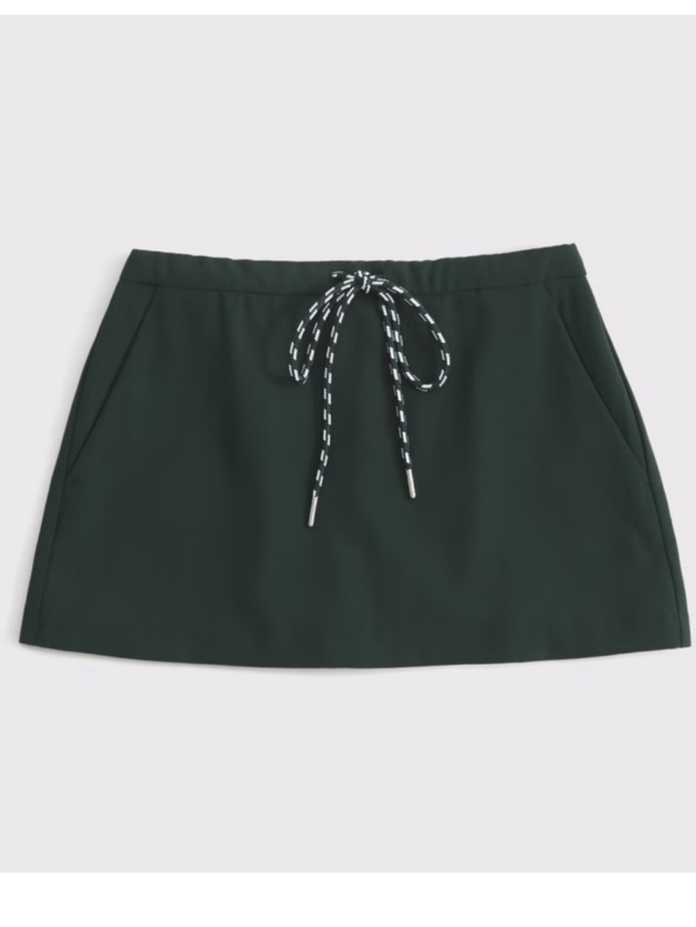Danzy Design Studio Abercrombie & Fitch Dark Green Drawstring Skort